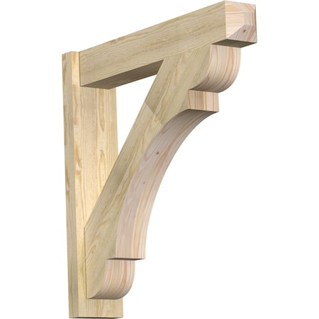 Ekena Millwork Olympic Rough Sawn Craftsman Outlooker, Douglas Fir, 6"W x 30"D x 30"H OUT06X30X30OLY04RDF